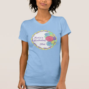 Personalised Icing Rose Cake Birthday Party Tee