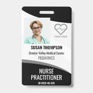 Personalised ID Badge Hospital Employee Name Tag