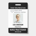Personalised ID Badge Hospital Employee Name Tag