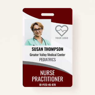 Personalised ID Badge Hospital Employee Name Tag