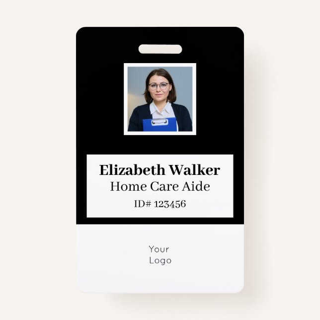 Personalised ID Photo Badge Double Sided ID Badge (Front)