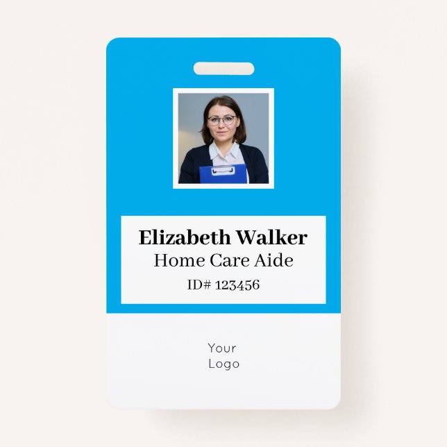 Personalised ID Photo Badge Double Sided ID Badge (Front)