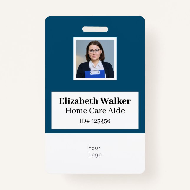 Personalised ID Photo Badge Double Sided ID Badge (Front)