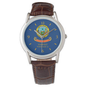 Personalised Idaho State Flag Design Watch