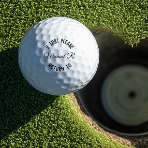 Personalised If Lost Please Return to Custom Golf Balls