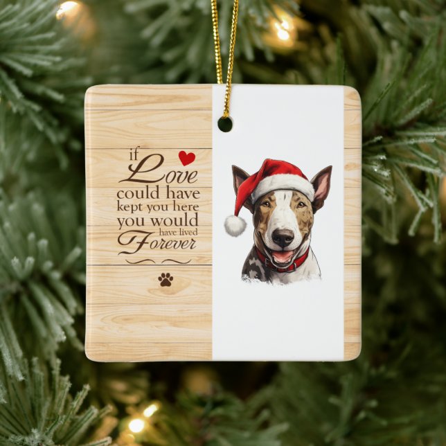 Personalised If Love Could Have Kept You Here Pet Ceramic Ornament (Tree)