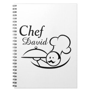 Personalised Illustrated Chef Notebook