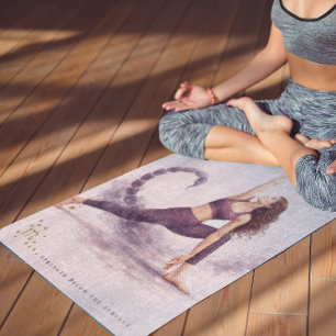 Personalised Illustrated Scorpio Zodiac Quote Yoga Mat