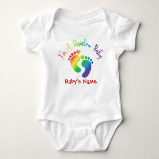 Personalised I'm A Rainbow Baby Bodysuit