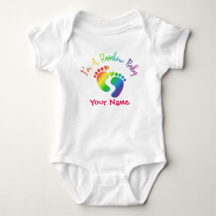 Personalised I'm A Rainbow Baby Tutu Bodysuit