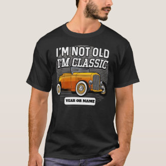 Personalised I'm Classic Hot Rod Car Birthday T-Shirt