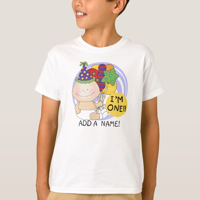 Personalised I'M ONE Tshirt (Front)