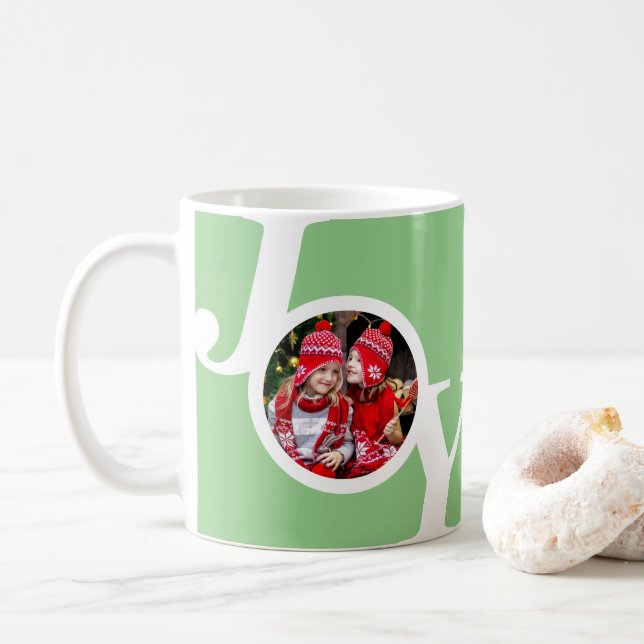 Personalised Images Family Christmas Gift Ideas Coffee Mug (With Donut)