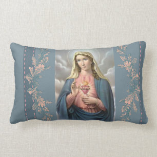 Personalised Immaculate Heart of Mary Lumbar Cushion