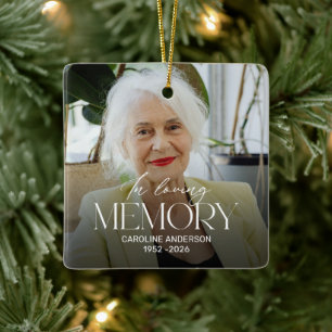 Personalised In Loving Memory Memorial Ornament