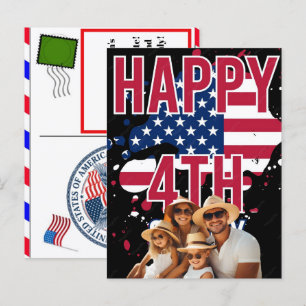 Personalised Independence Day Birthday Cards for A