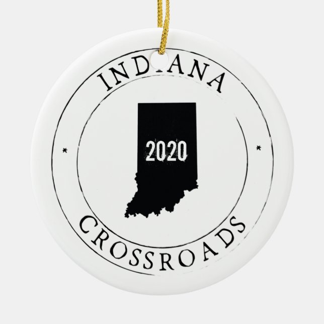 Personalised Indiana Ornament (Front)
