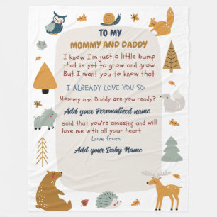 Personalised infant Message Blankets - infant Gift