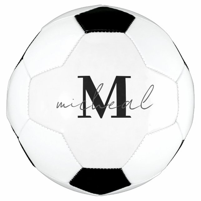 Personalised Initial and Name Monogram Football (Front)