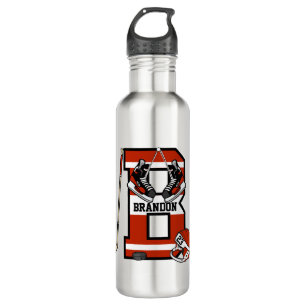 Personalised Initial B Ice Hockey 710 Ml Water Bottle