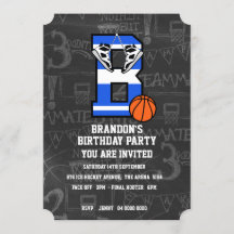 Personalised Initial Basketball Letter B