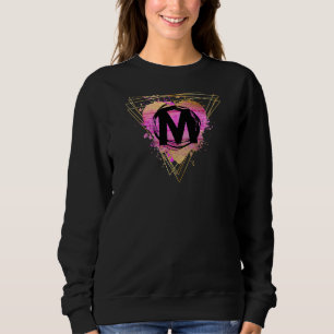 Personalised Initial M Monogram Letter Deco Cute C Sweatshirt