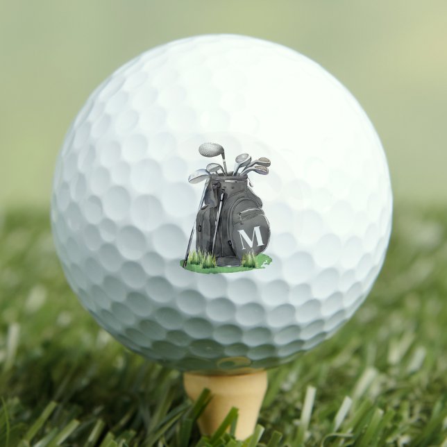 Personalised Initial Monogram Golf Balls (Personalized Initial Monogram Golf Balls)