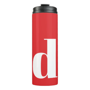 Personalised Initial Monogram Modern Simple Thermal Tumbler