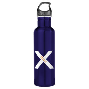 Personalised Initial Name Letter X Modern Unique 710 Ml Water Bottle