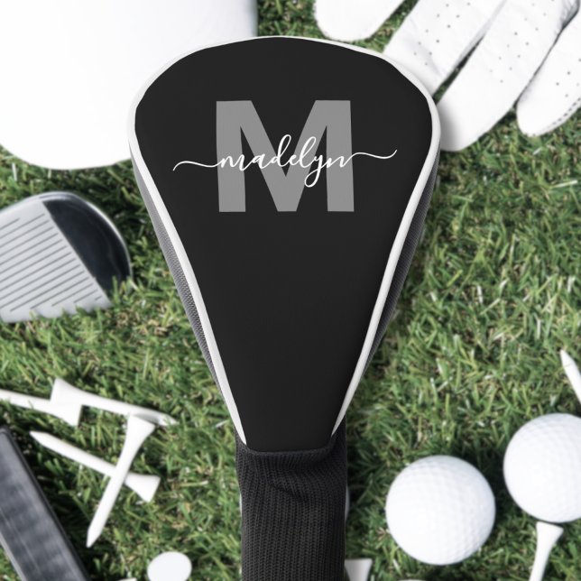 Personalised Initial Name Monogram Golf Head Cover (Personalized Initial Name Monogram Golf Head Cover )