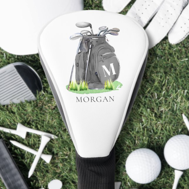 Personalised Initial Name Monogram Golf Head Cover (Personalized Initial Name Monogram Golf Head Cover)