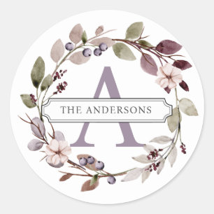 Personalised Initial Round Stickers