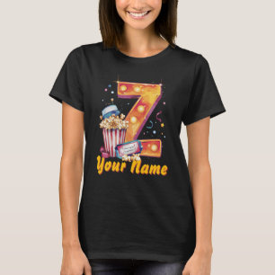 Personalised initial Z popcorn tickets cinematic T-Shirt