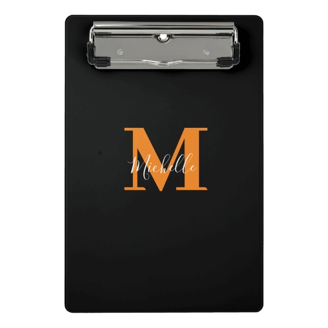 Personalised Initials and Name Monogram Mini Clipboard (Front)