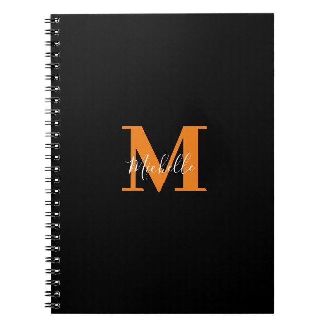 Personalised Initials and Name Monogram Notebook (Front)