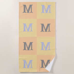 Personalised Initials Beach Towel