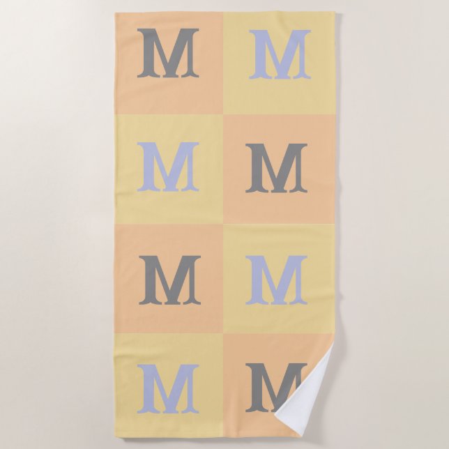 Personalised Initials Beach Towel (Front)