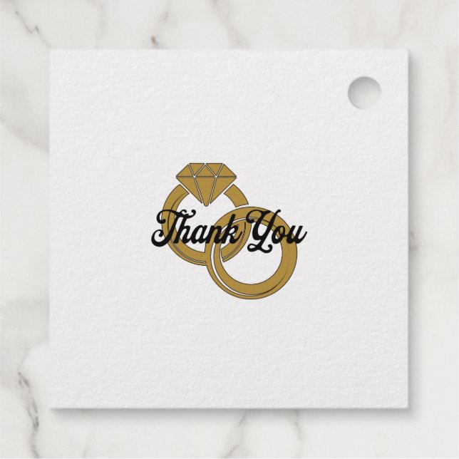 Personalised Initials Favour Tags (Back)