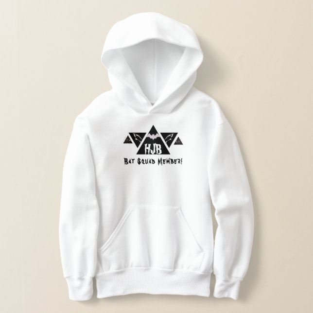 Personalised initials Halloween Bat Man Triangle  (Laydown)