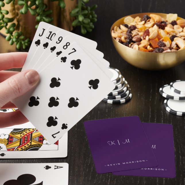 Personalised Initials Playing Cards (In Situ)
