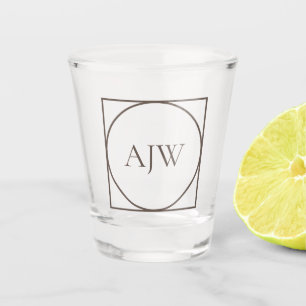 Personalised initials shot glass