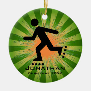 Personalised Inline Skating Ornament
