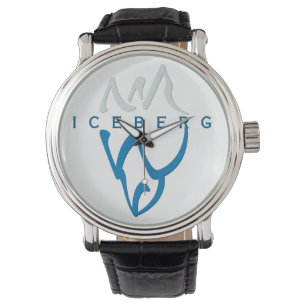 Personalised Inspirational Blue Abstract Iceberg Watch