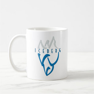 Personalised Inspirational Iceberg Art Blue Coffee Mug