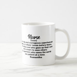Personalised Inspirational Nurse Definition  Coffee Mug