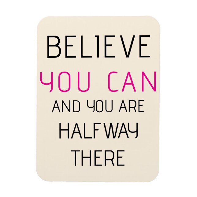 Personalised Inspirational Quote Magnet (Vertical)