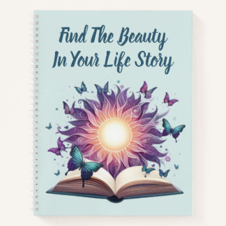 Personalised Inspirational Watercolor Butterfly Notebook