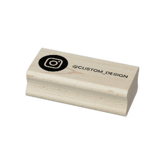 Personalised Instagram For Business Or Personal Ru Rubber Stamp