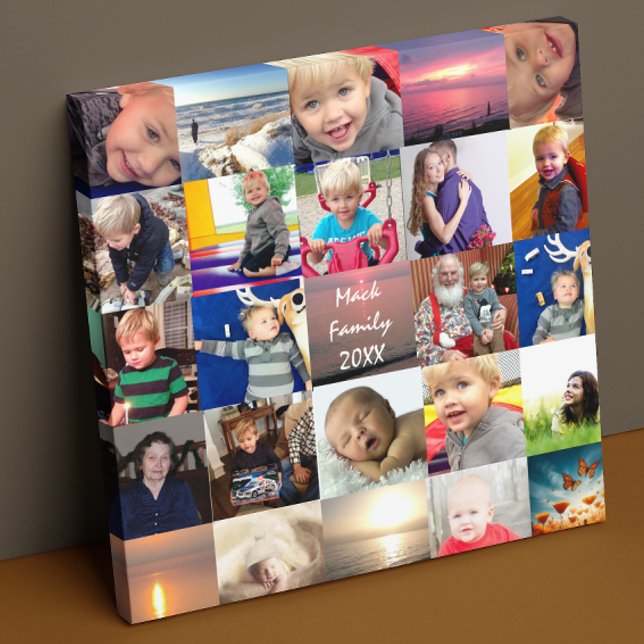 Personalised Instagram Photo Collage Canvas Print (Creator Uploaded)