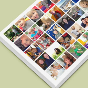 Personalised Instagram Photo Collage Canvas Print